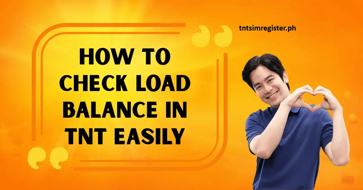 How to Easily Check TNT Load Balance