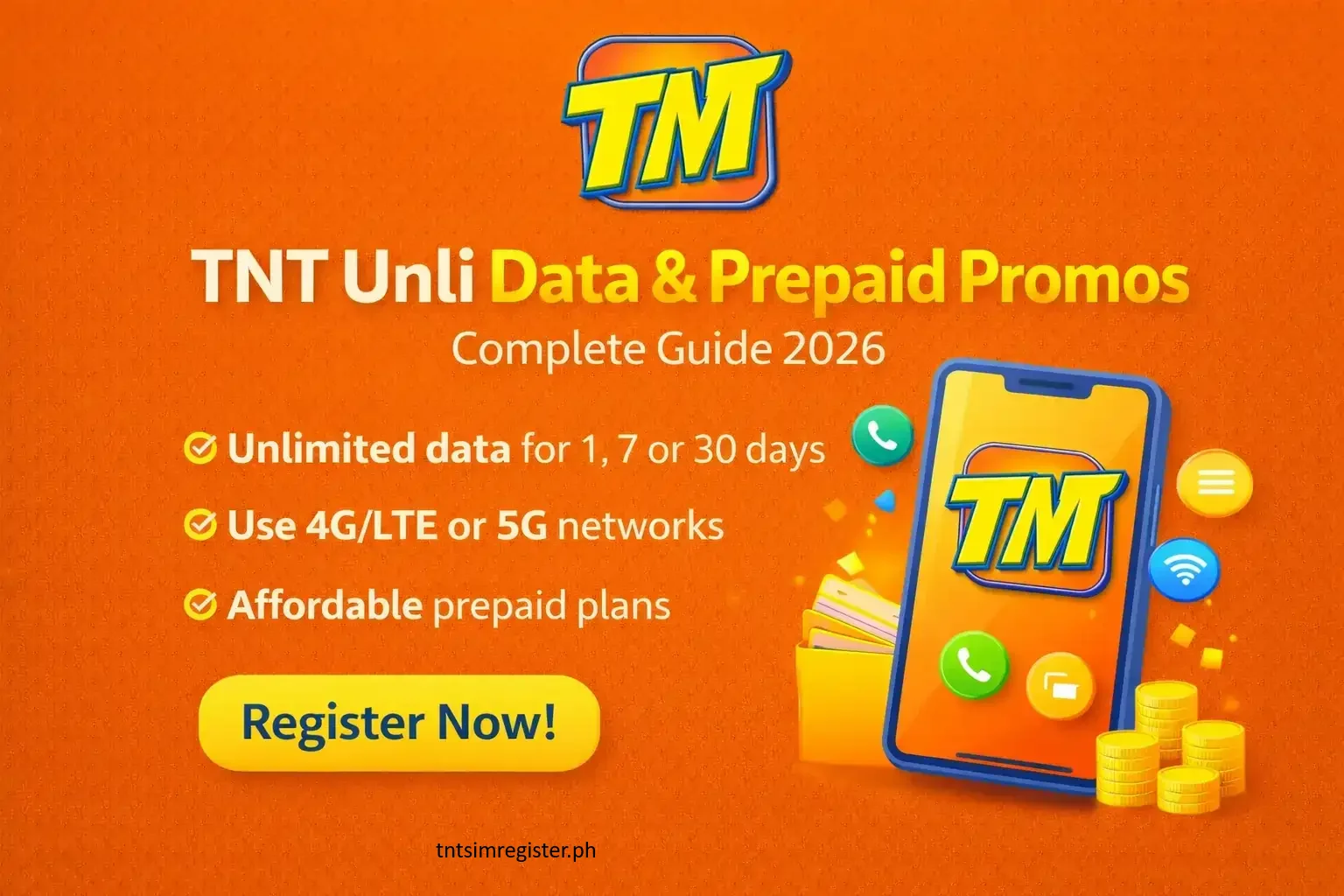 Get TNT Unlimited Data & Prepaid Promos 2026