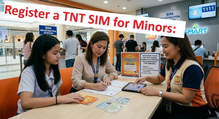How to Register a TNT SIM for Minors: Parent or Guardian Requirements (2026)