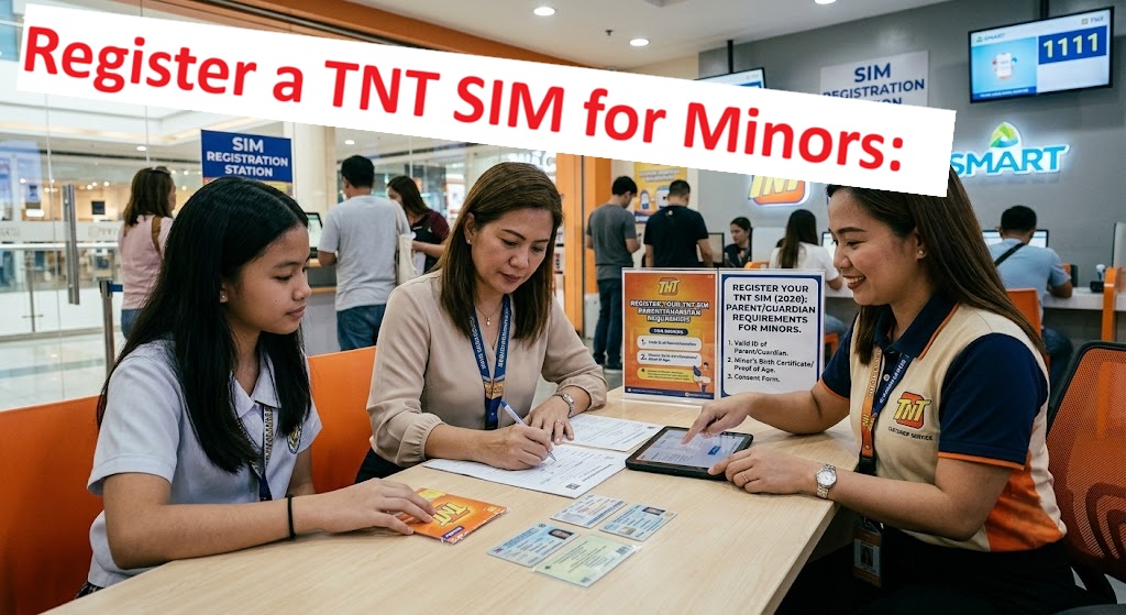 How to Register a TNT SIM for Minors: Parent or Guardian Requirements (2026)